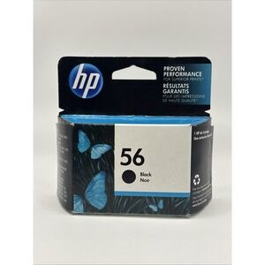 HP 56 Black NOIR Ink Cartridge PRODUCT C6656AN OPT 140 *SEALED*